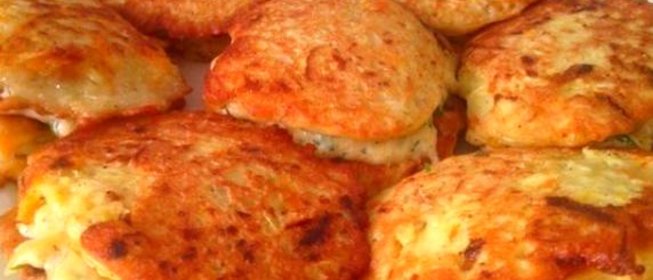 Кабачковые оладьи с морковью