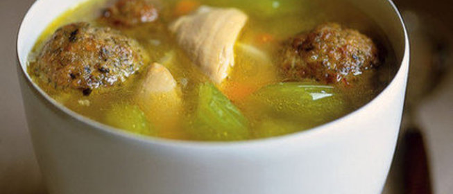 Куриный суп с каштанами