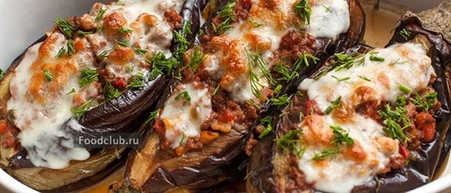 Фаршированные баклажаны в духовке
