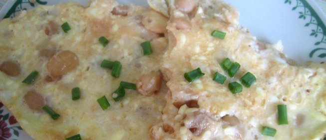 Омлет с фасолью