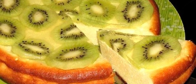 Творожная запеканка с киви