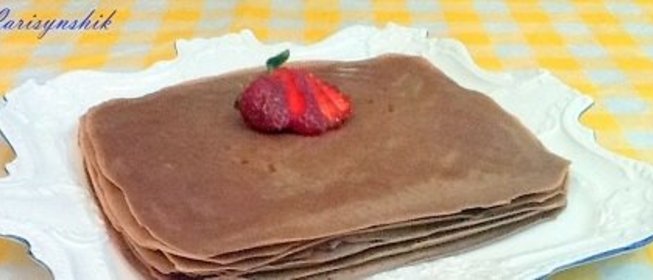 Блины шоколадные