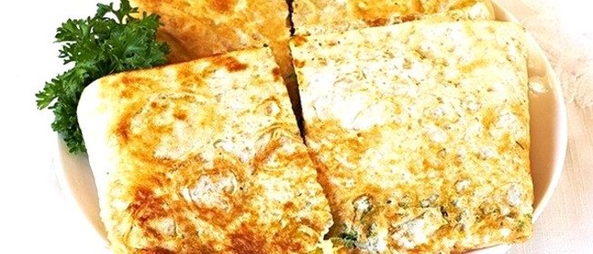 Лаваш с зеленью