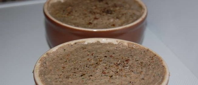 Паштет из куриной печени с грибами