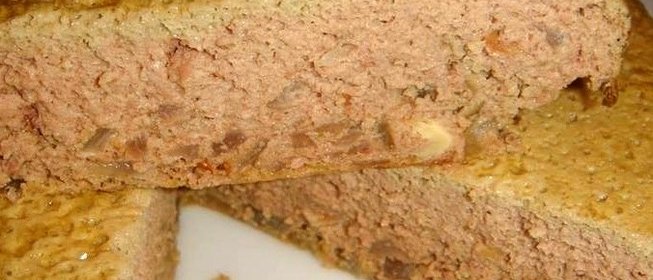 Запеканка из куриной печени