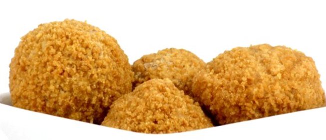 Жареные фаршированные маслины с козьим сыром