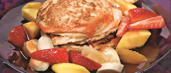 Рисовые блины с фруктами