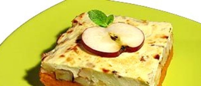 Запеканка из тыквы и яблок