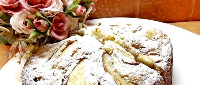 Чайный пирог с яблоками