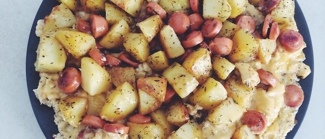 Омлет с картофелем