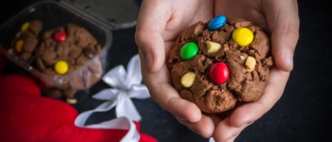 Печенье с конфетками