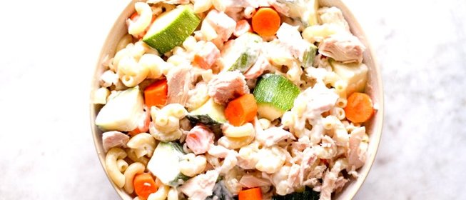 Салат с тунцом и макаронами