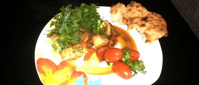 Буглама по‑грузински с помидорами в собственном соку