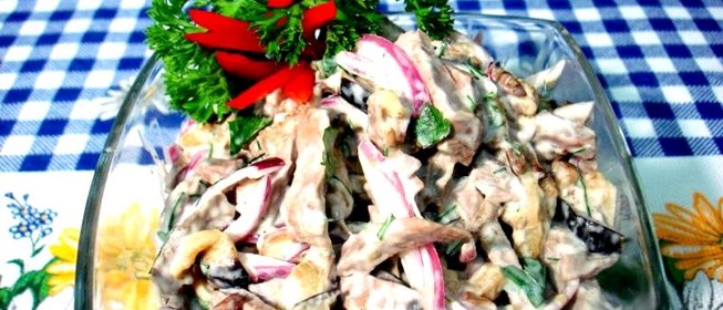 Салат из сердца