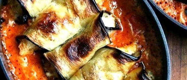 Итальянские инвольтини (рулетики) из баклажана