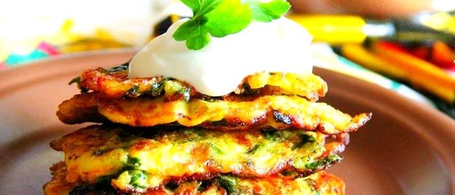 Оладьи с зеленью