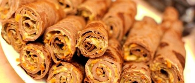 Печеночные блинчики с начинкой