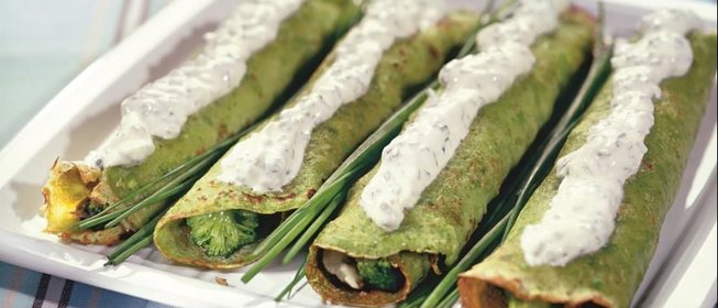 Зеленые блины