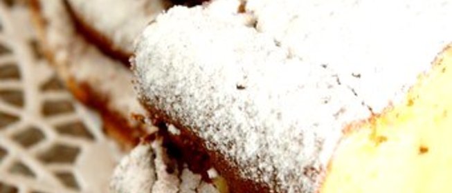 Творожная запеканка с ромом и лимонной цедрой