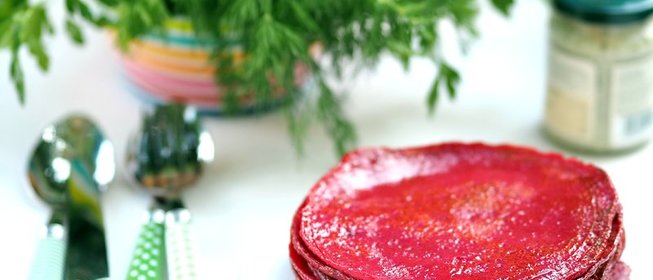 Свекольные блины на кефире