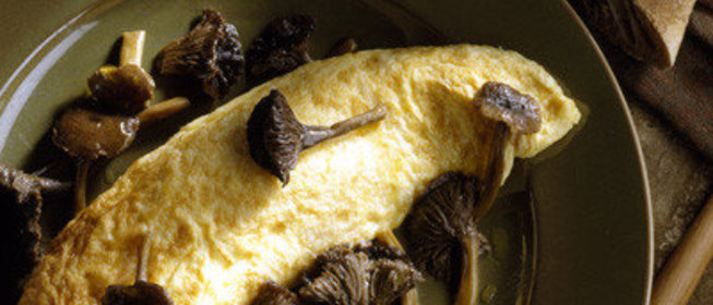 Омлет с лесными грибами