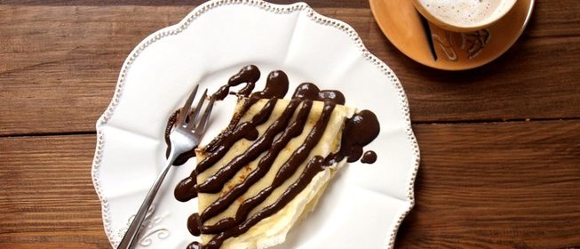 Блины с шоколадом