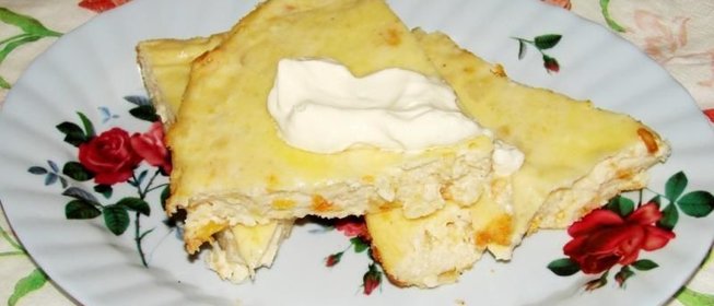 Творожная запеканка с тыквой и творогом