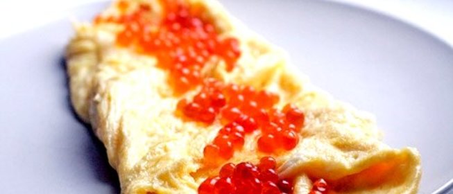 Омлет с икрой