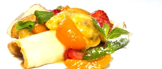 Блинчики с фруктами