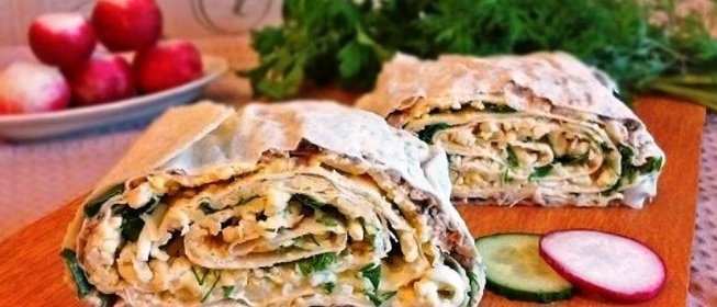 Лаваш с консервами