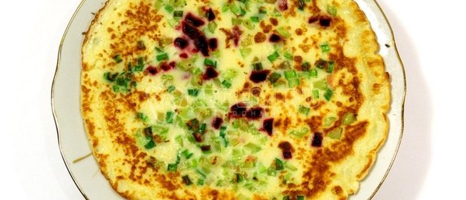 Блины «Изумруды и рубины»