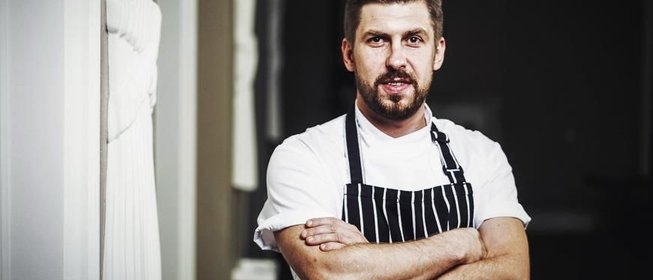 Сельдерейные блины с уткой конфи от Артема Лосева