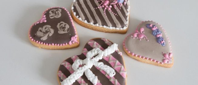 Ароматное печенье Валентинки