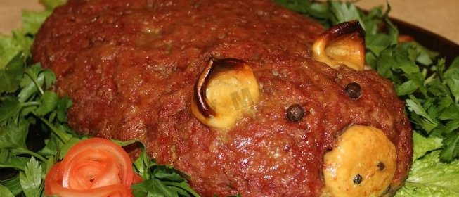 Мясная запеканка с картофелем Хрюн Василий