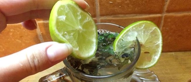 Зеленый чай с лаймом