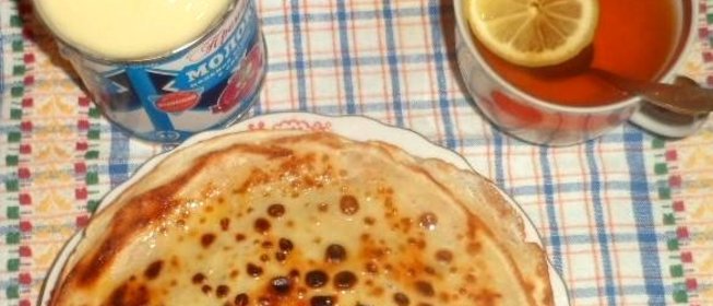 Блины со сгущенкой