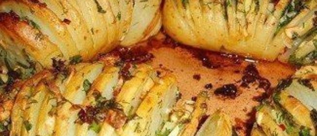 Печеный картофель Гармошка
