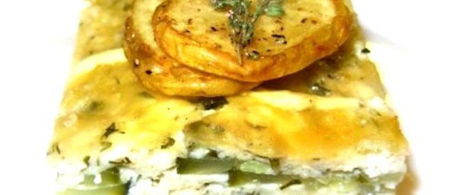 Запеканка из кабачков с творогом