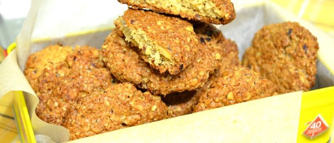 Печенье с геркулесом и фундуком