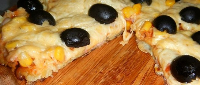 Пицца на картофельной основе