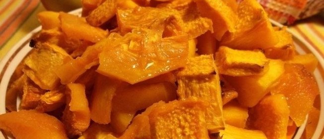 Тыква, запеченная с сахаром