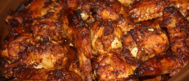 Острые куриные крылышки в тажине