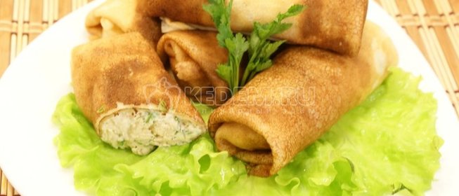 Блинчики с курицей