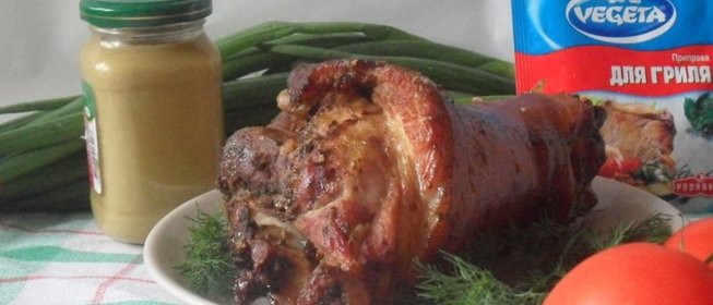 Свиная рулька в пиве