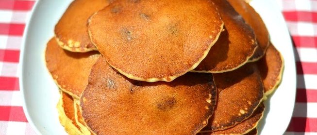 Творожные блинчики с изюмом