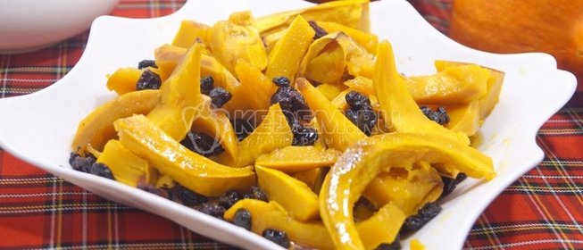 Запеченная тыква в духовке кусочками