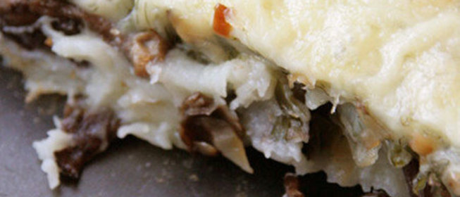 Картофельная запеканка с грибами