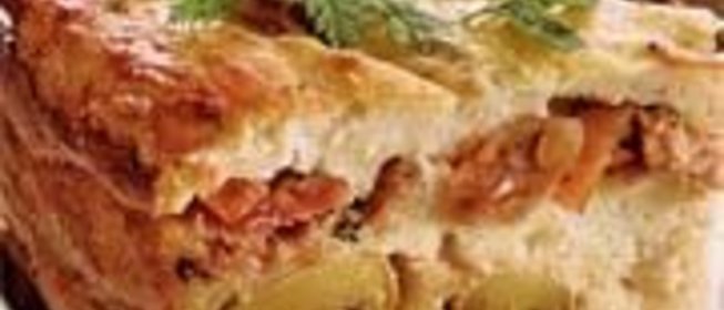 Картофельная запеканка с грибами