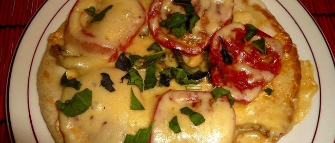 Пита с овощами и сыром