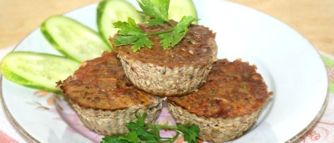 Печеночная запеканка с гречкой